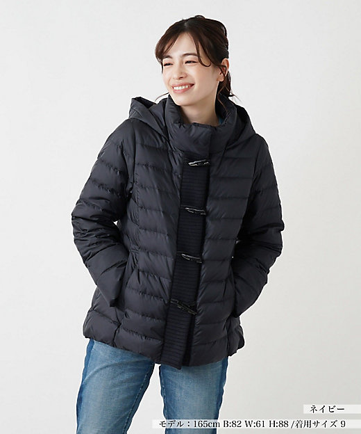 フーデッドダウンジャケット【Leilian WHITE LABEL