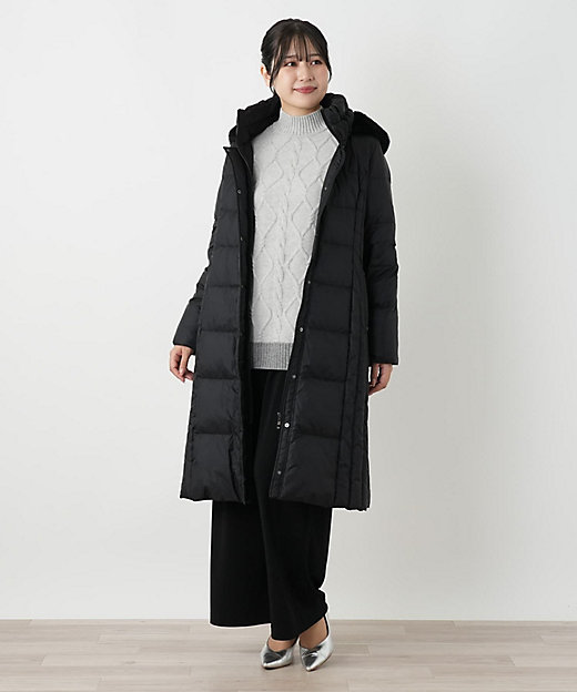 フーデッドダウンコート【Leilian WHITE LABEL