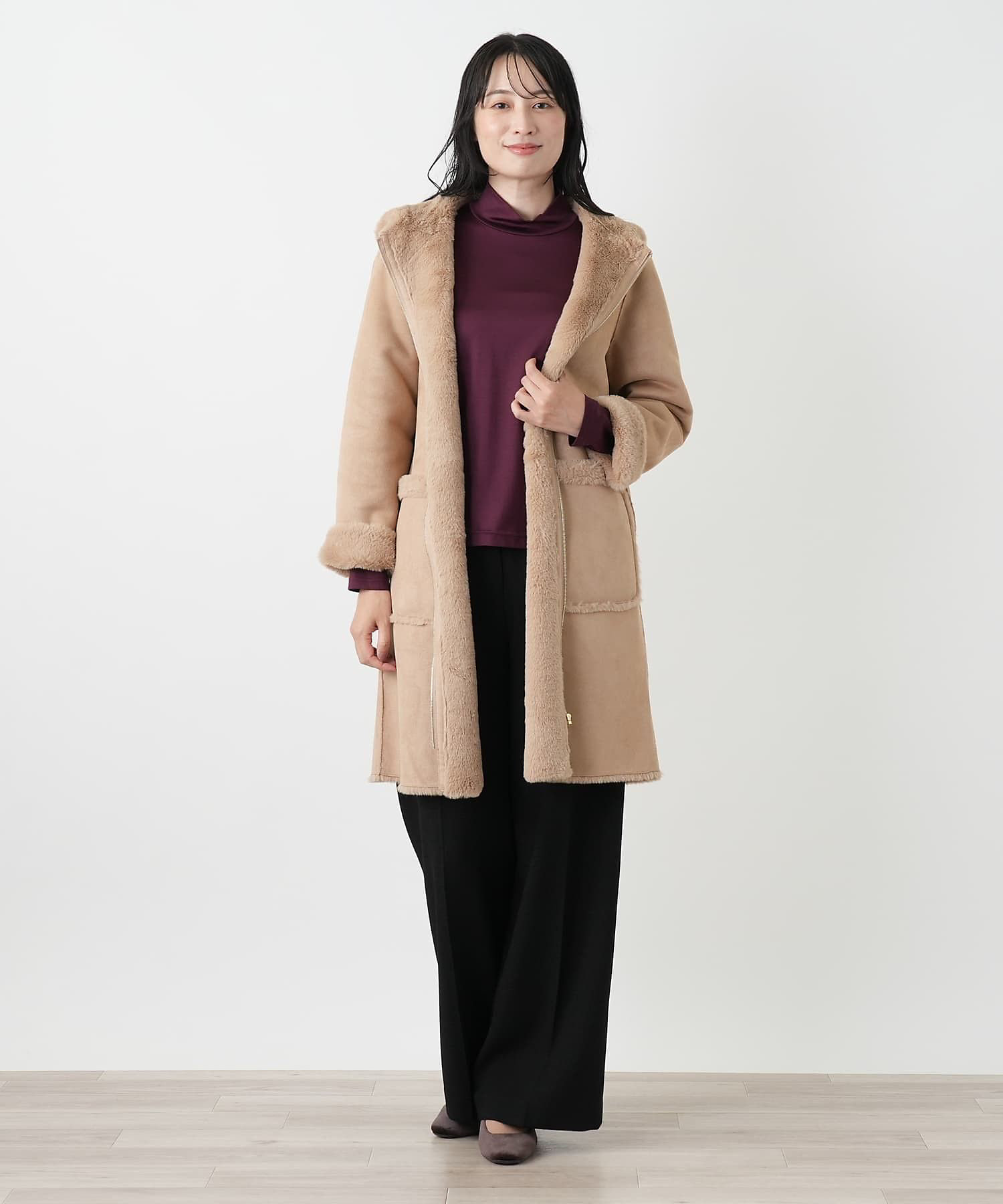 フーデッドコート【Leilian WHITE LABEL】 | Leilian