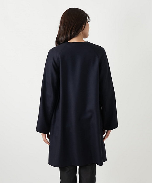 リバーシブルノーカラーコート【Leilian WHITE LABEL