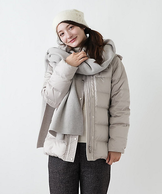 フーデッドダウンコート【Leilian WHITE LABEL