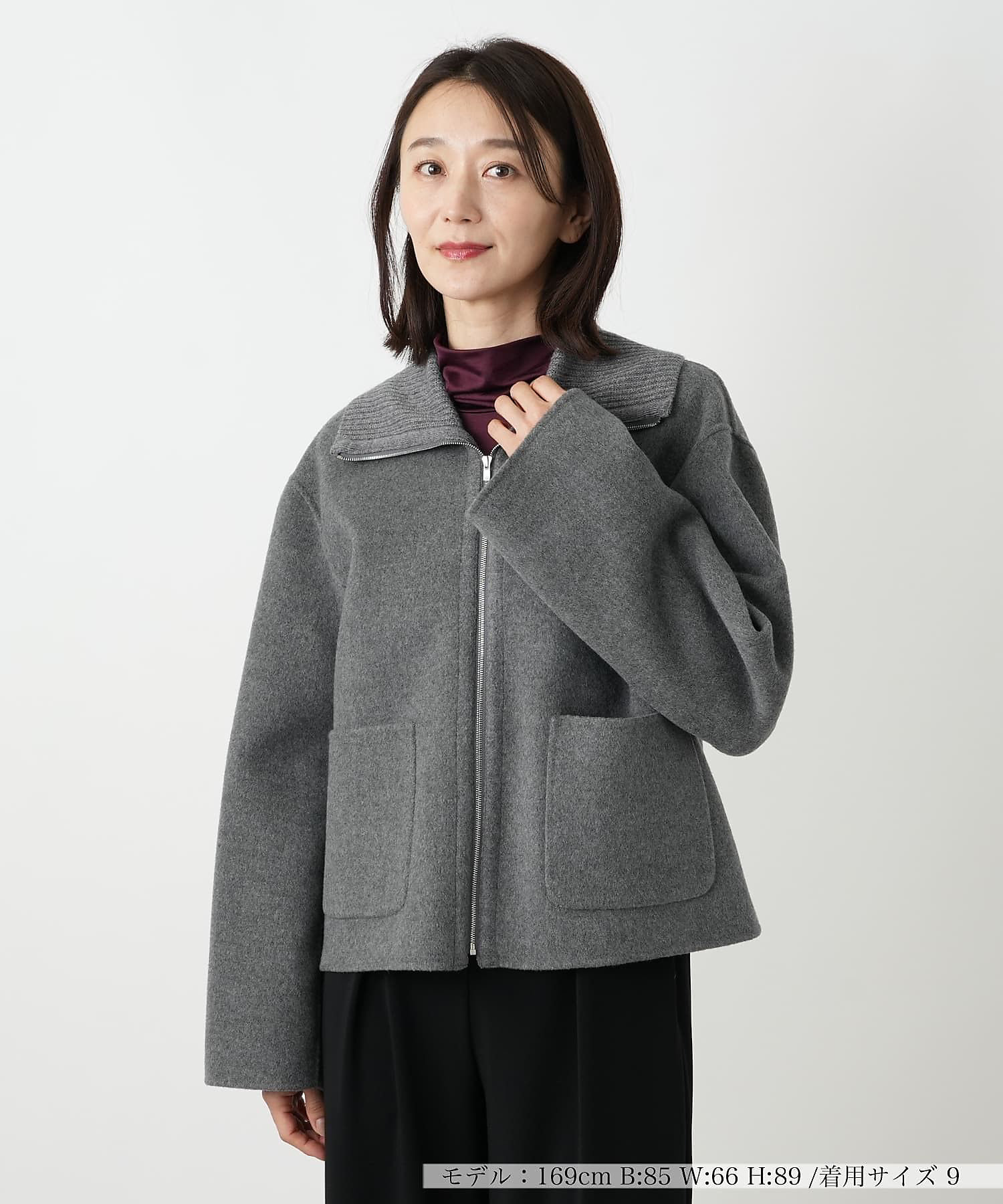 ニット切替ジップジャケット | Leilian (Women)/レリアン | 三越伊勢丹