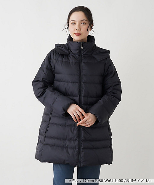 フーデッドダウンコート【Leilian WHITE LABEL