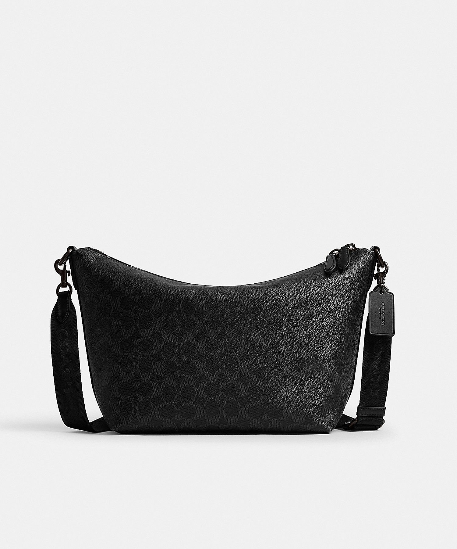 トップ ジップ メッセンジャー バッグ・シグネチャー キャンバス