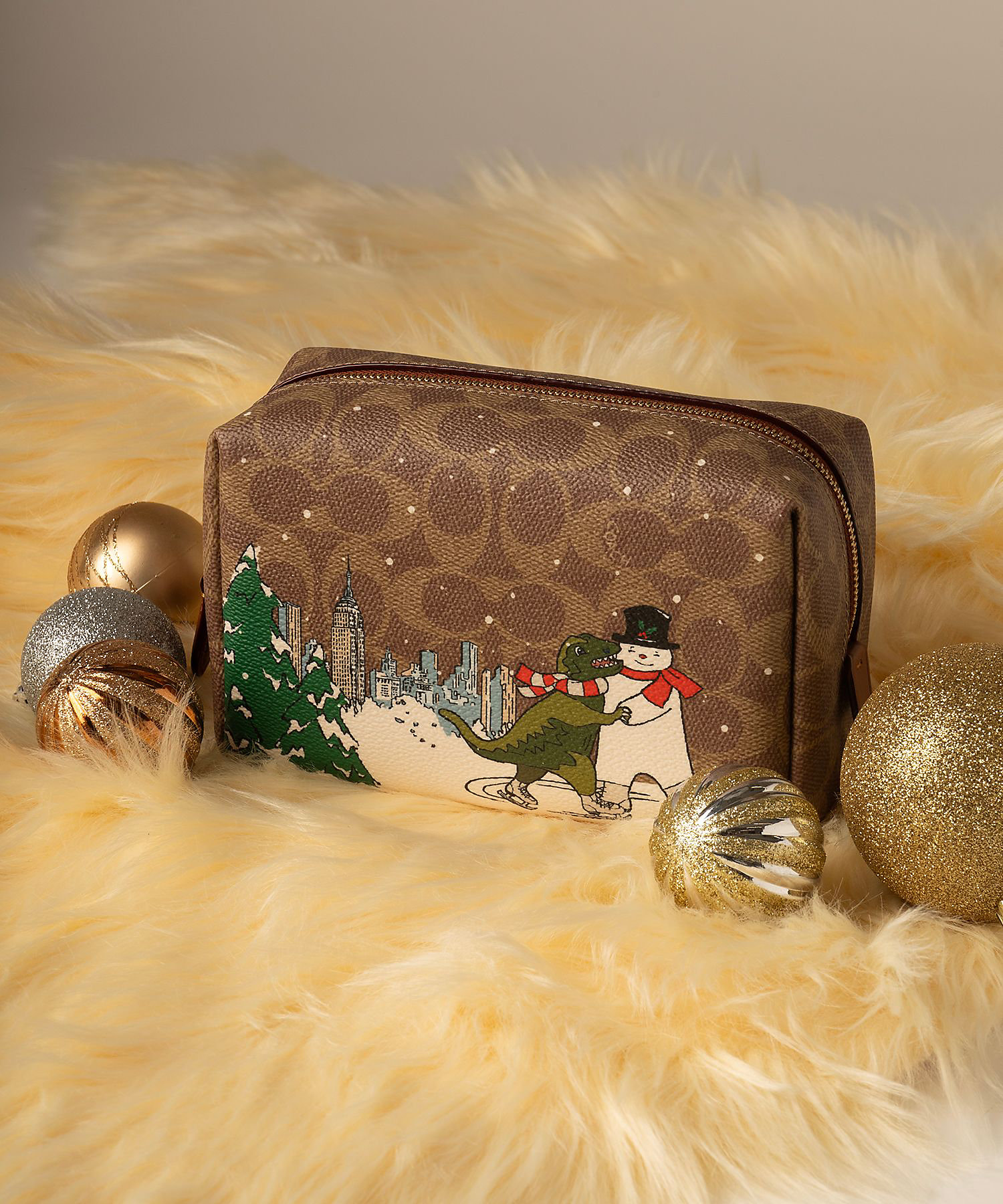 ホリデー エッセンシャル コスメティック ポーチ・シグネチャー