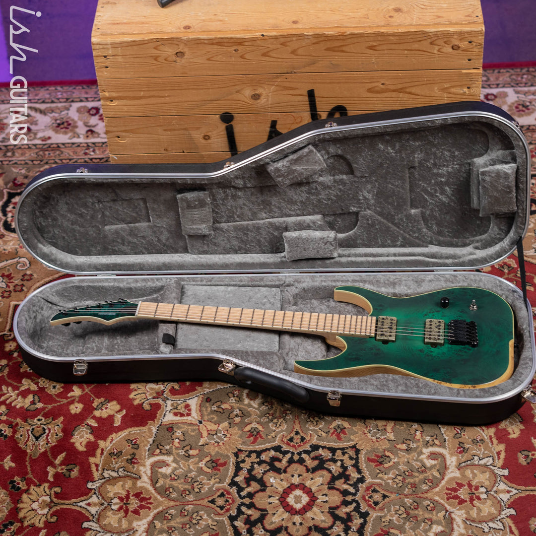 Skervesen Raptor 6 Green Burl – Ish Guitars