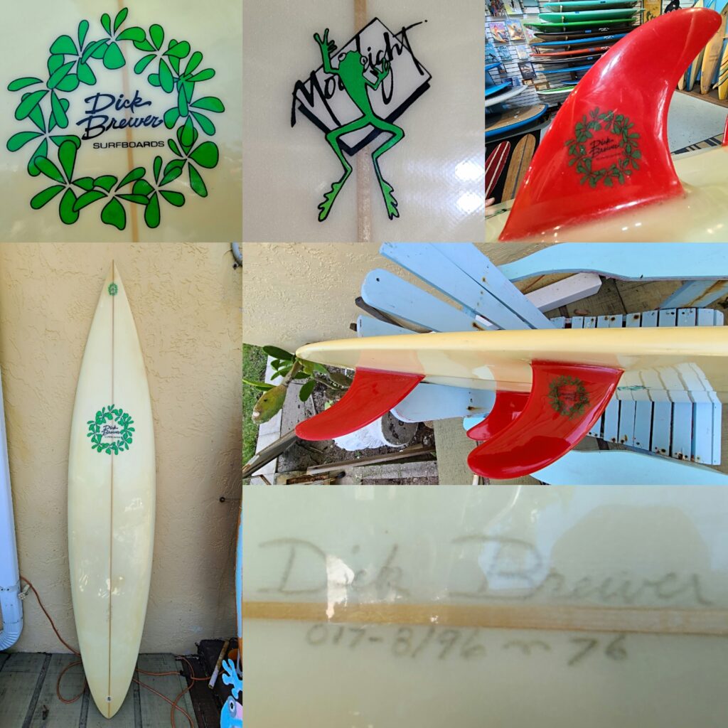 7'6″ Dick Brewer Vintage Surfboard – Island Trader Surf Shop