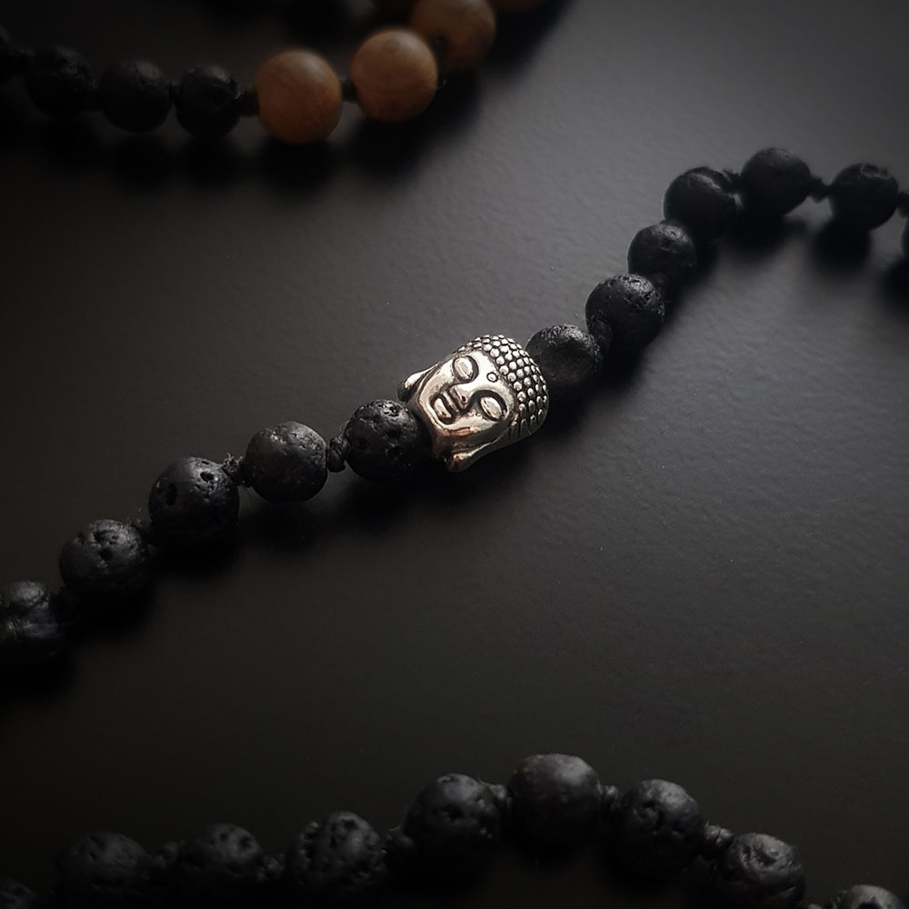 ハンドメイド 数珠ネックレス