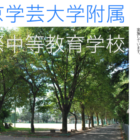 国立で初の国際バカロレア認定校 東京学芸大附属国際中等教育学校 | By