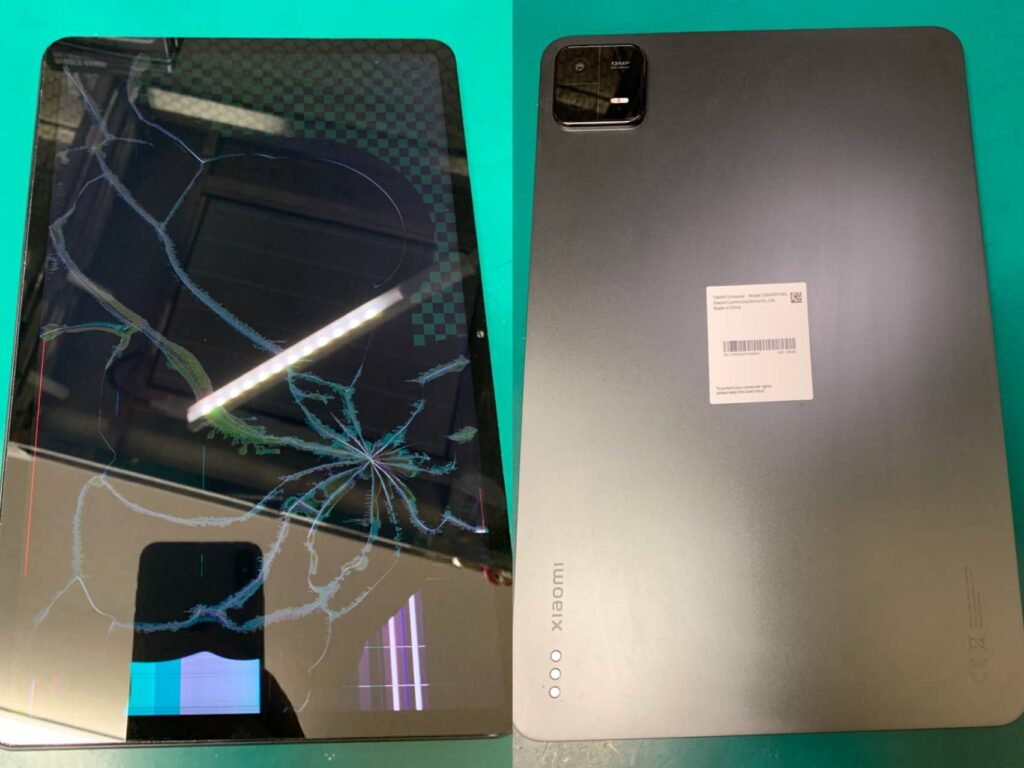 Xiaomi Pad 6】液晶故障 落下破損 画面割れ 操作不良 ひび割れ
