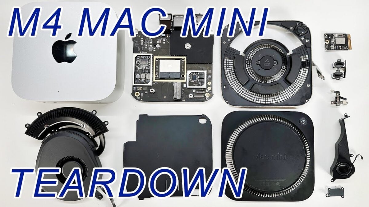 M4搭載Mac miniのSSDは取り外し可能でアクセス速度も向上〜分解動画が