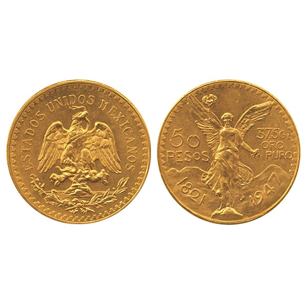 メキシコ2.5ペソ金貨の重さと直径と品位等｜色石BANK