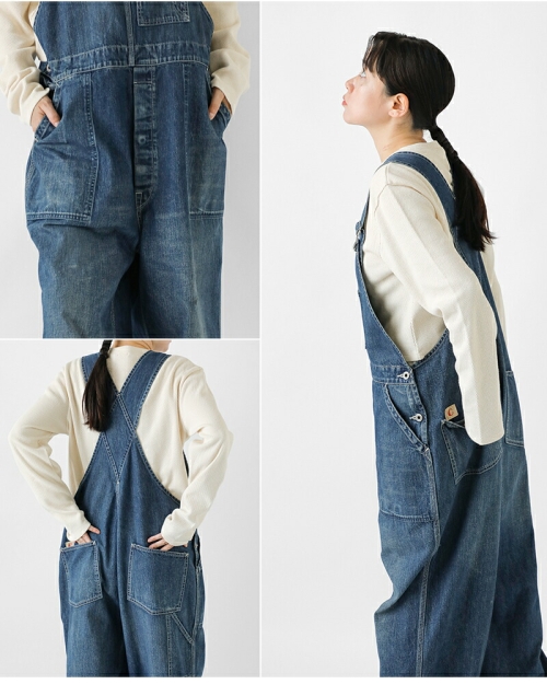 chimala チマラ アモスケイグ セルビッチ デニム オーバーオール cs40