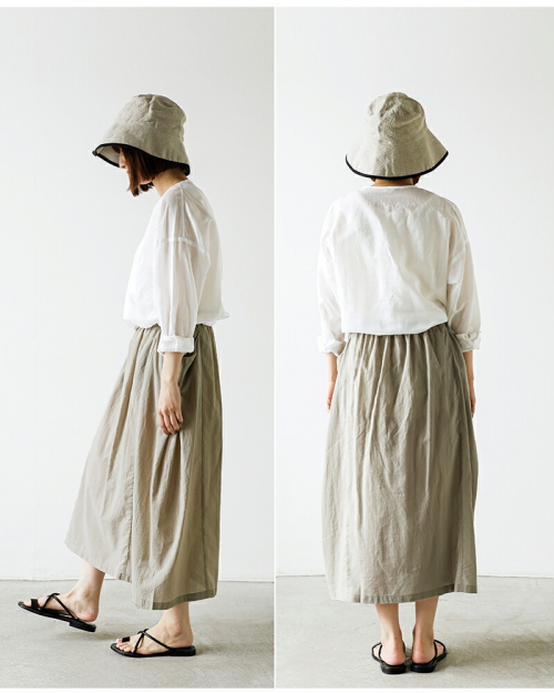 iroma..aranciatoevam eva エヴァムエヴァ コットン ローン スカート