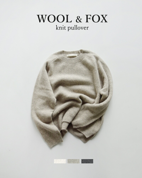 evam eva エヴァムエヴァ ウール フォックス ニット プルオーバー