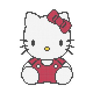 サンリオカーニバル キティちゃんのアイロンビーズ図案 | アイロンビーズ