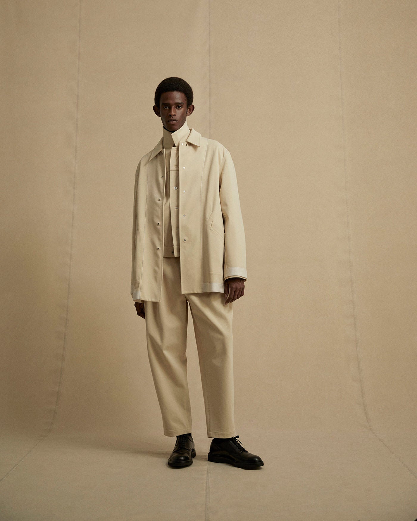 REVERSIBLE BAL COLLAR HALF COAT – IRENISA