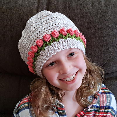 Tulip Stitch Hat Pattern | AllFreeCrochet.com