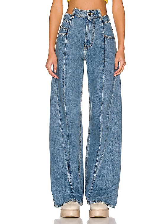 Maison Margiela 5 Pocket Wide Leg Jeans in Denim | FWRD