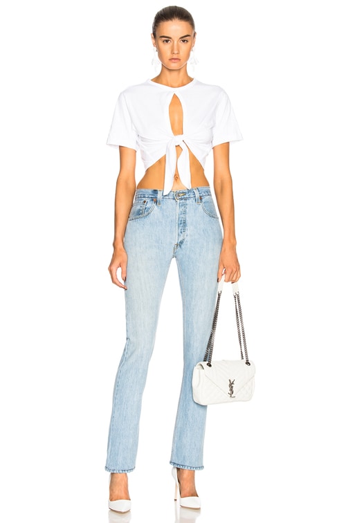RE/DONE LEVI'S Cindy Crawford The Crawford High Rise in Indigo | FWRD