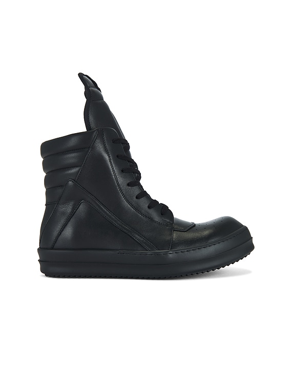 Rick Owens Geobasket Sneakers in Black | FWRD