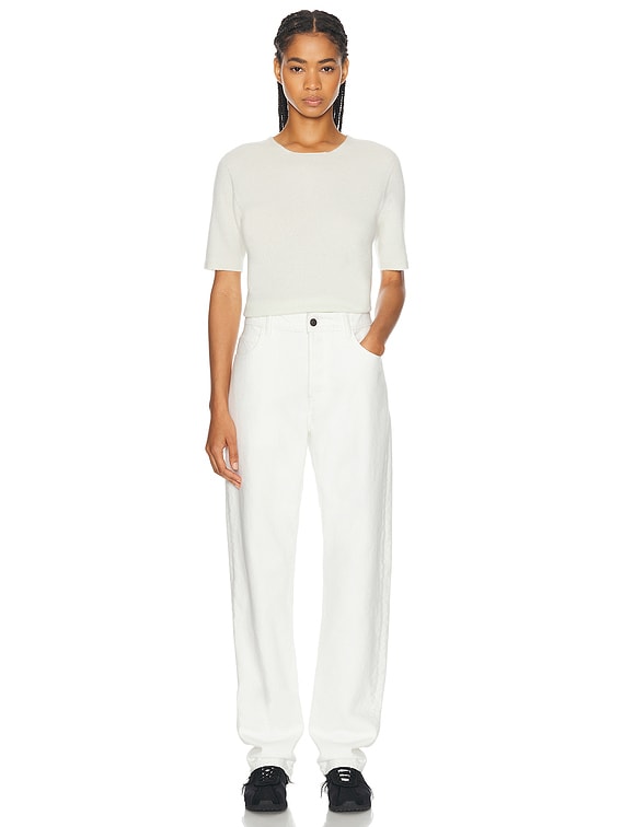 The Row Carlyl Pant in White | FWRD