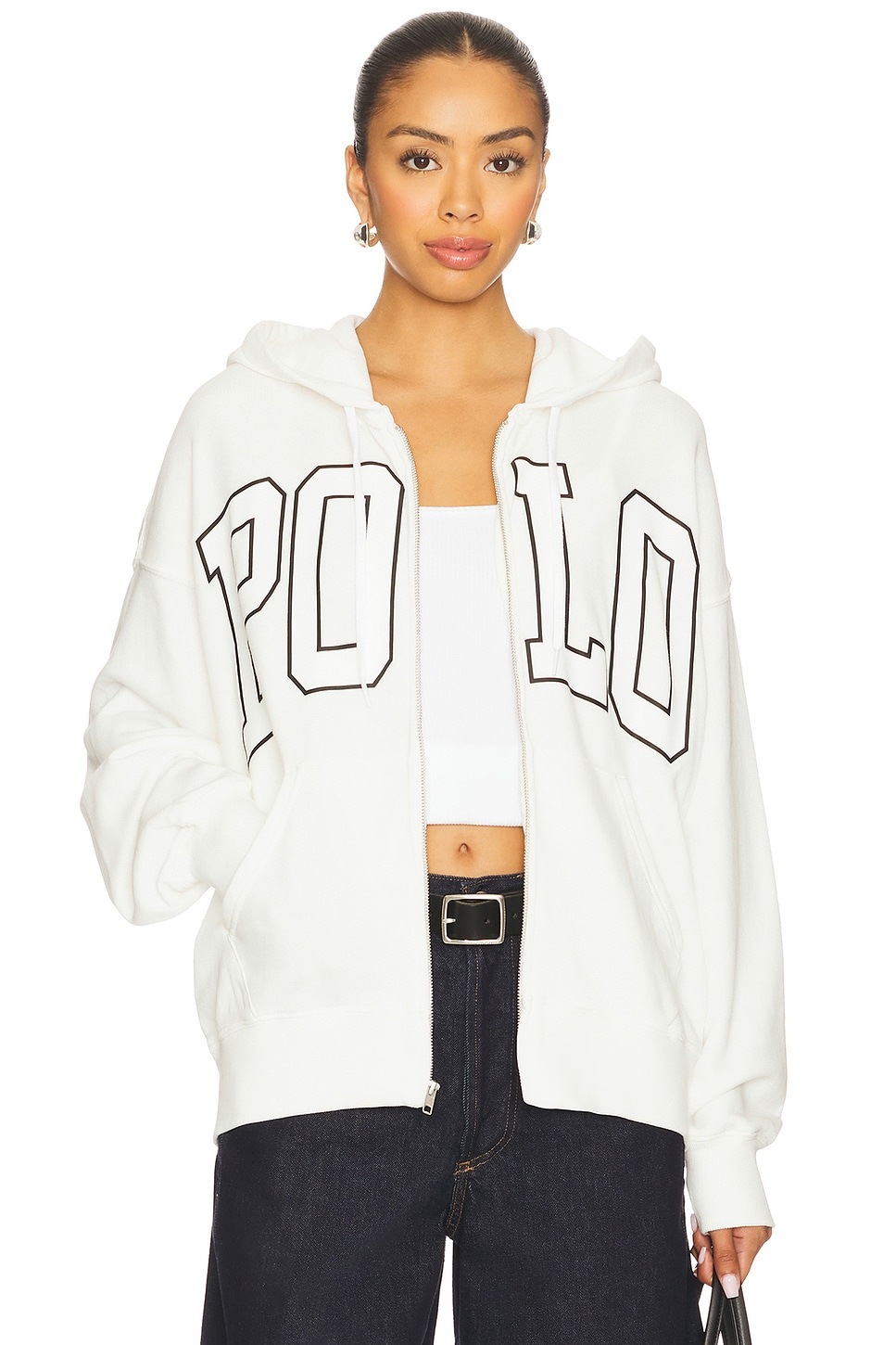 Polo Ralph Lauren Logo Lightweight Fleece Full-Zip Hoodie in