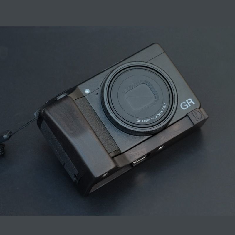 リコー GR3/GR3X カメラ用ハンドメイド黒檀グリップ
