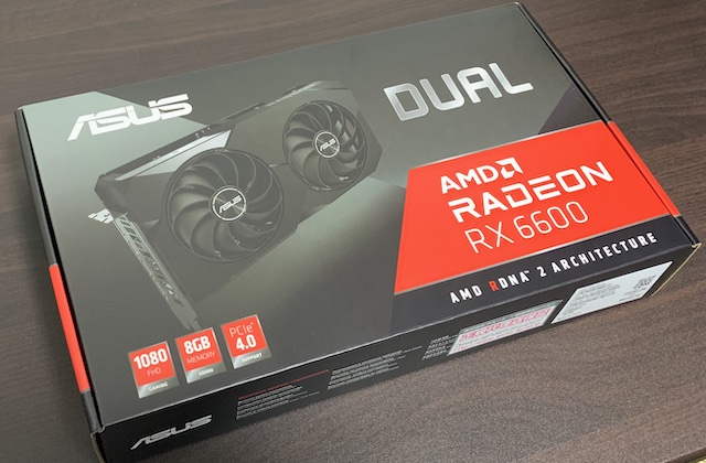 レビュー、性能計測】ASUSのRadeon RX 6600 搭載グラフィックカード