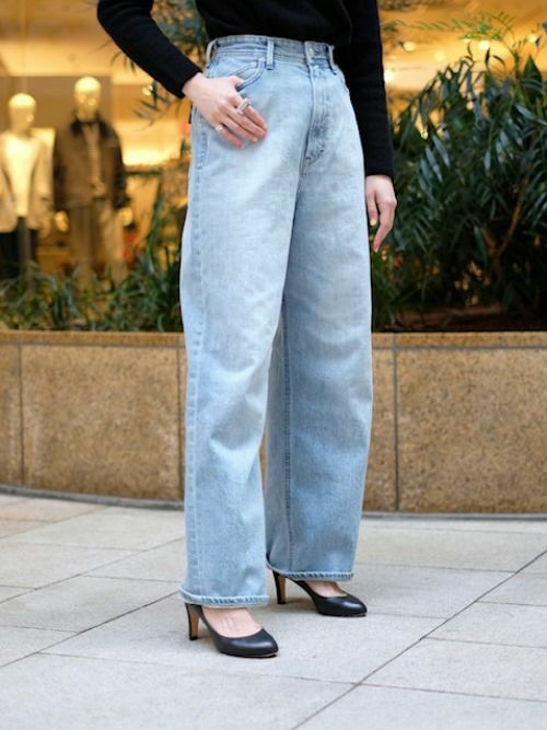 YANUK ヤヌーク デニムパンツ ルーズストレート JOAN 【全2色】 FVB