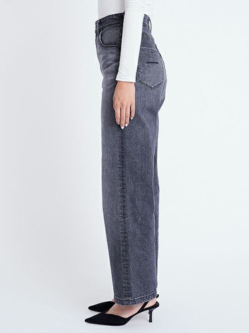 YANUKヤヌーク パンツ LILITH ワイドストレート MFG(GRAY)57141079