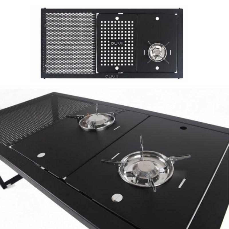 auvil/オーヴィル ガーデンツインテーブル 折れ脚アイアンテーブル 天