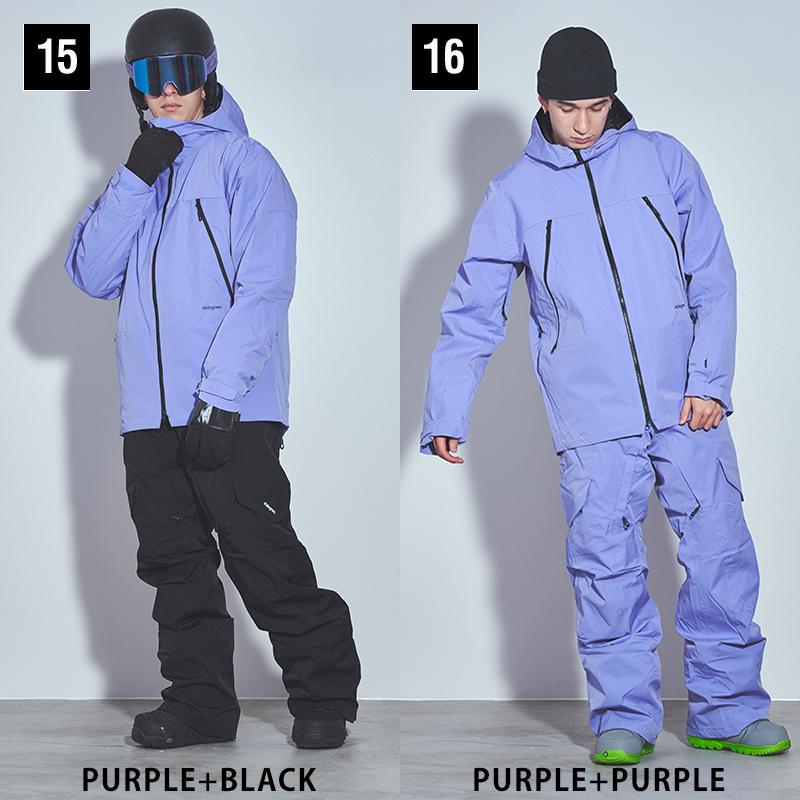 43DEGREES スノーボードウェア スキーウェア メンズ 上下 セット