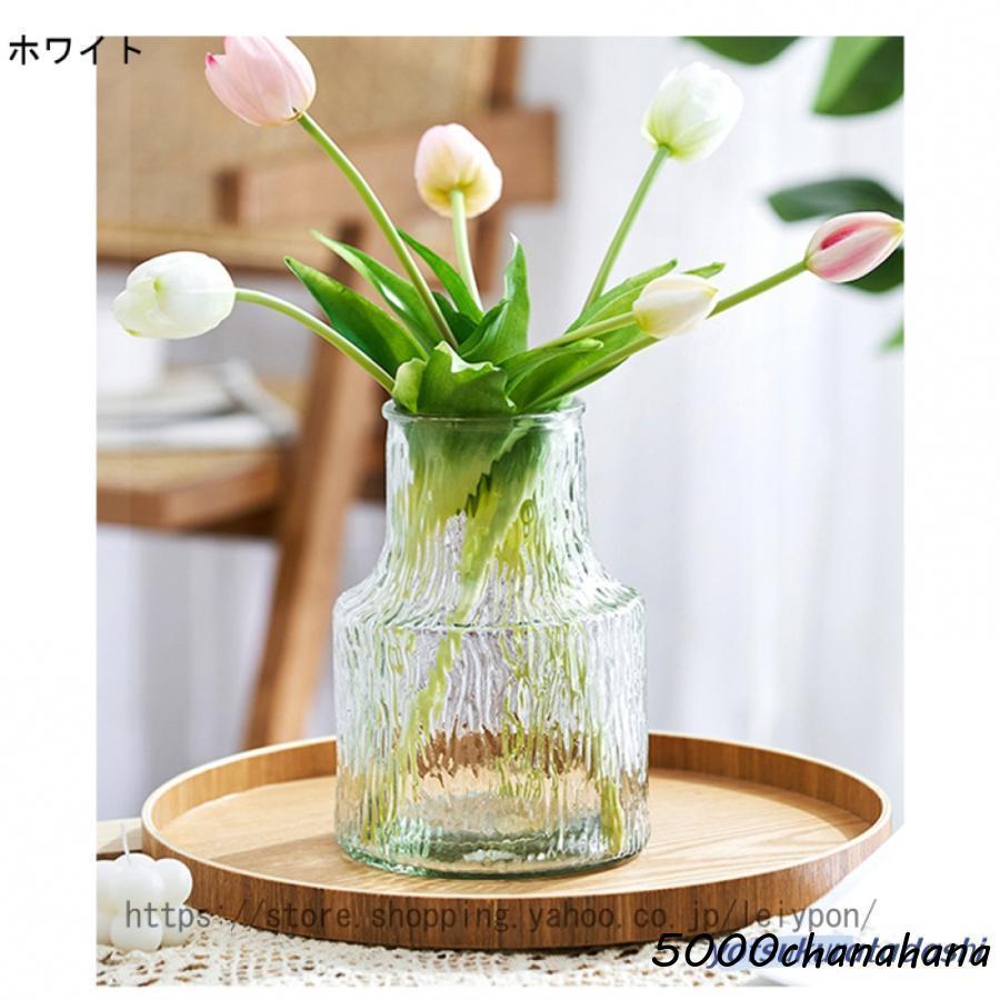 花瓶 ガラス 透明 花器 フラワーベース 20cm ガラスベース ガラス
