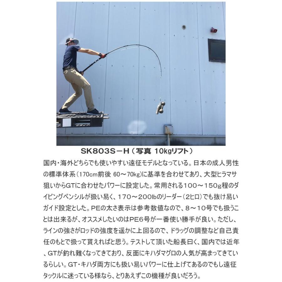 テンリュウ スパイクトラベル SK803S-HH マグロロッド GTロッド