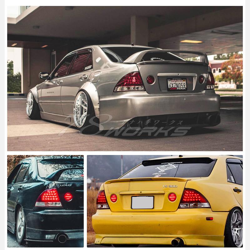 アルテッツァ GXE SXE 10 海外人気モデル LED テールランプ レッド