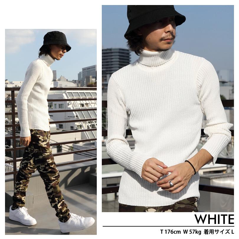 8 タートルネックニット ニットセーター メンズ タートルニット