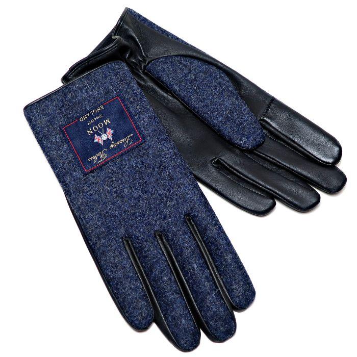 KURODA（クロダ） メンズ手袋 タッチパネル スマホ対応 手袋 ネイビー