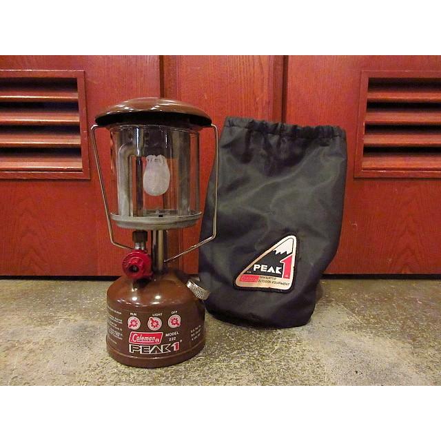 ビンテージ80's☆Coleman Peak1 Model 222 ランタン ケース付き 点火