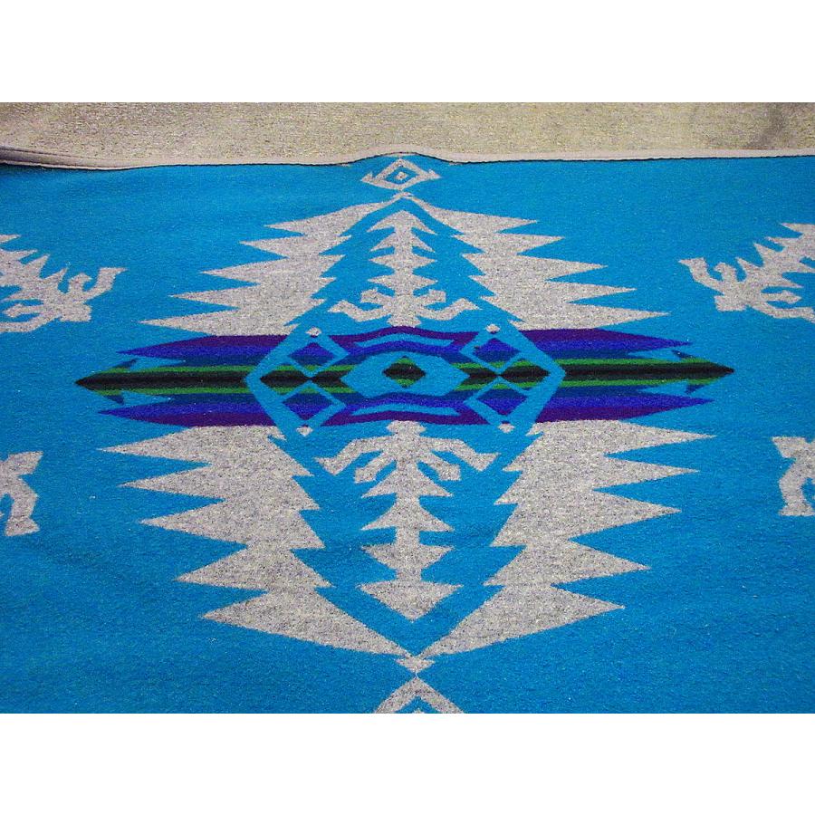 ビンテージ○PENDLETON Beaver Stateネイティブ柄ウールブランケット約