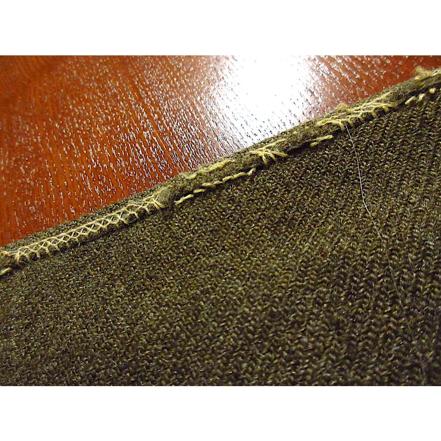 ビンテージ~40's○ミリタリーウールブランケットオリーブグリーン約