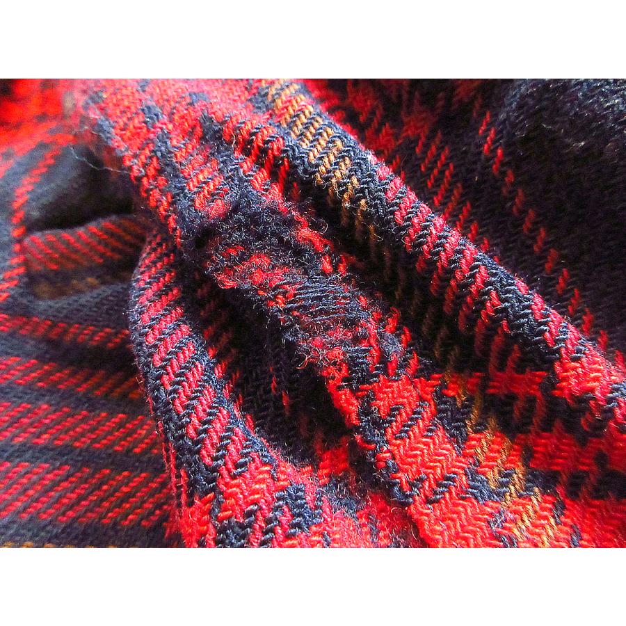 ビンテージ70's○PENDLETONエルボーパッチ付きチェックウール