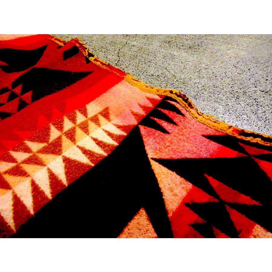ビンテージ20's30's○PENDLETONネイティブ柄ウールブランケット約186cm