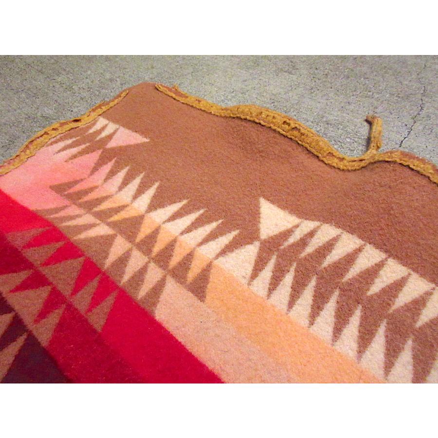 ビンテージ20's30's○PENDLETONネイティブ柄ウールブランケット約186cm