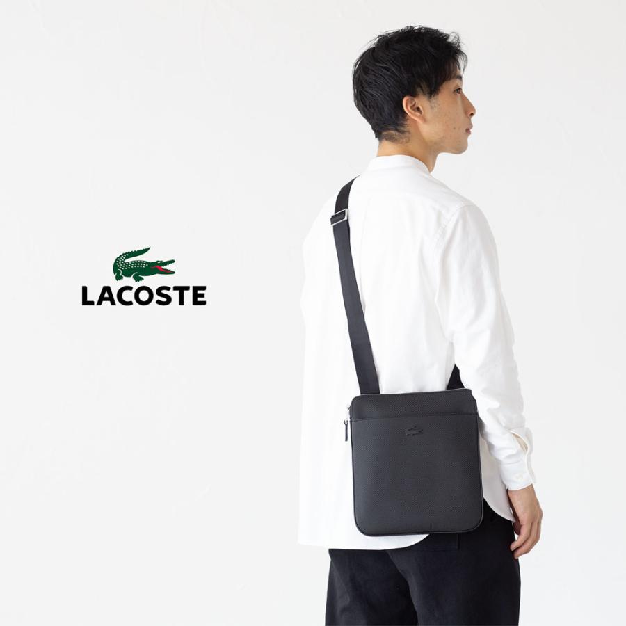 LACOSTE（ラコステ） シャンタコ マットピケ レザー フラットジップ