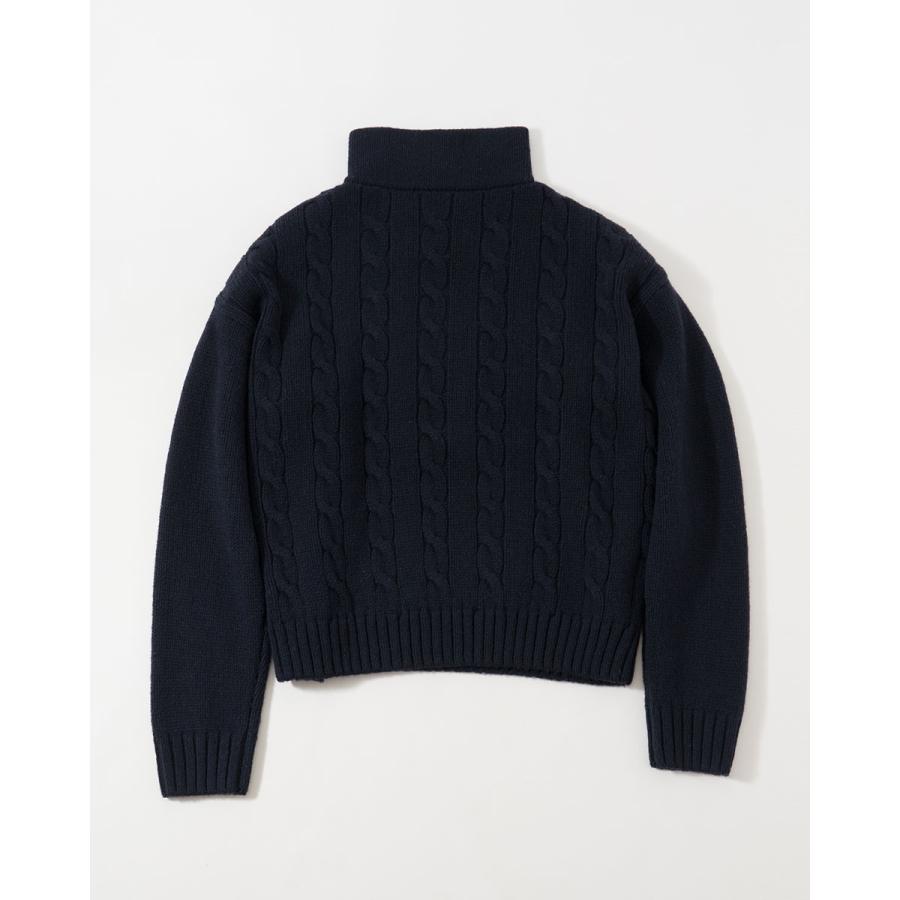 FRED PERRY（フレッドペリー） ハーフジップ ケーブル ニット