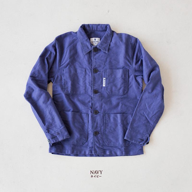 CHEVRE（シェーブル） モールスキン フレンチワーク ジャケット ［ワン