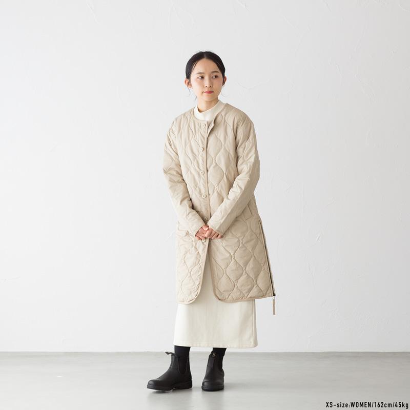 TAION（タイオン） ミリタリー クルーネック ダウンコート TAION