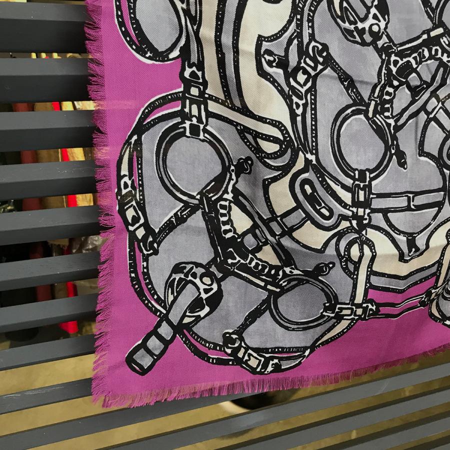 HERMES（エルメス） 【新品未使用】エルメス カレ65 フリンジ エプロン