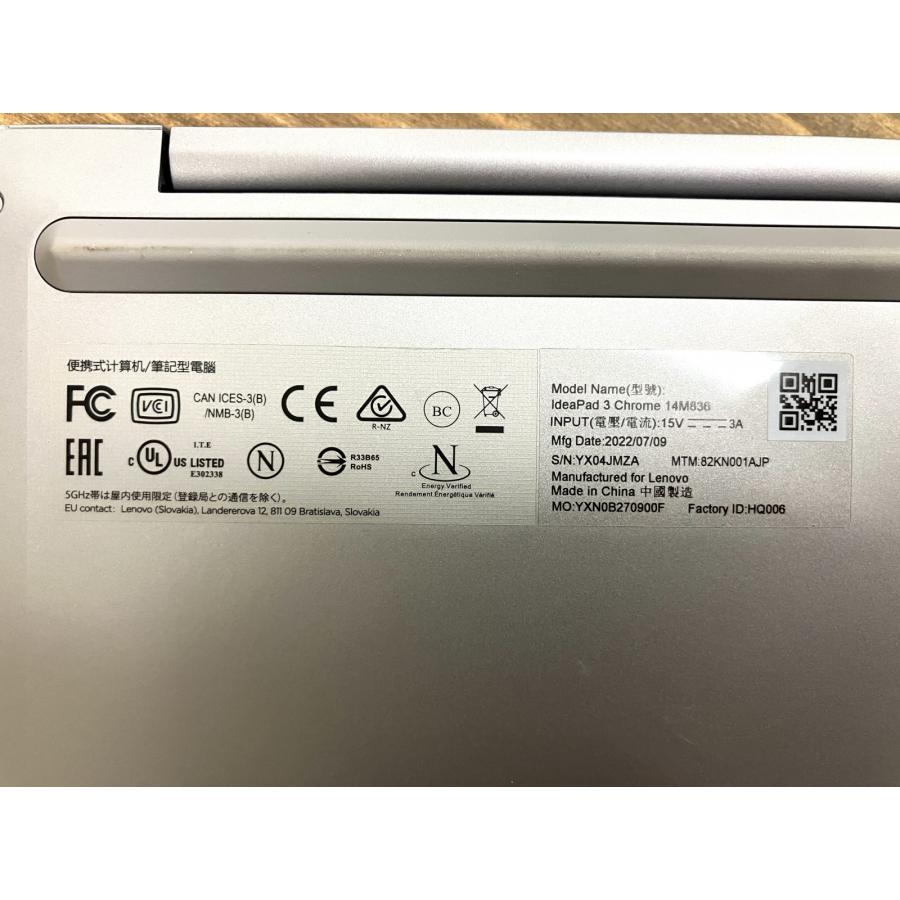 Lenovo IdeaPad 3 ChromeBook 14M836 ノートパソコン 14インチ 3738YY